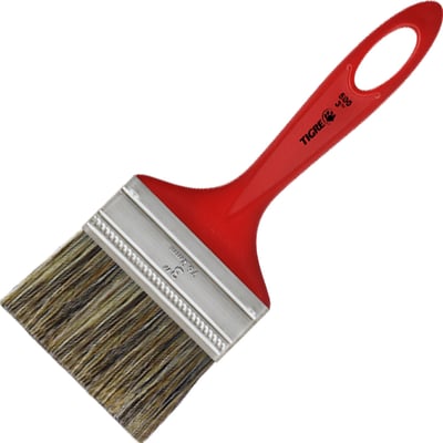 Pincel trincha simples 3", cerda gris