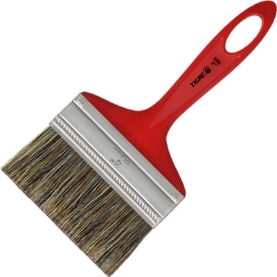 Pincel trincha simples 4", cerda gris