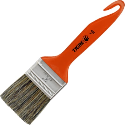 Pincel trincha média 2", cerda gris