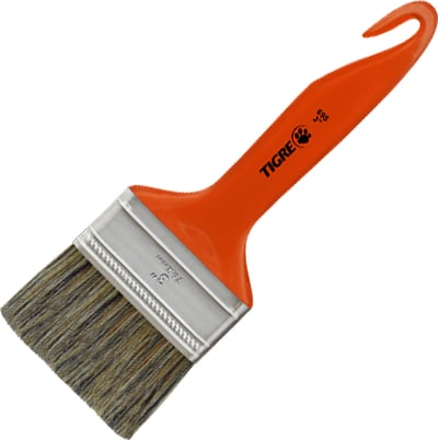 Pincel trincha média 3", cerda gris