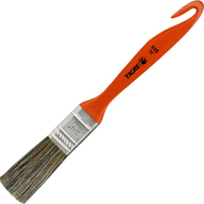 Pincel trincha média 3/4", cerda gris