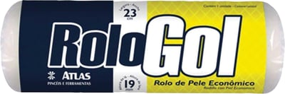 Rolo de lã de caneiro para pintura, 23 cm, sem cabo