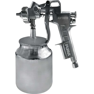 Pistola para pintura, por sucção, bico 1,5 mm, caneca (1 Litro), baixa produção, AS-162AB