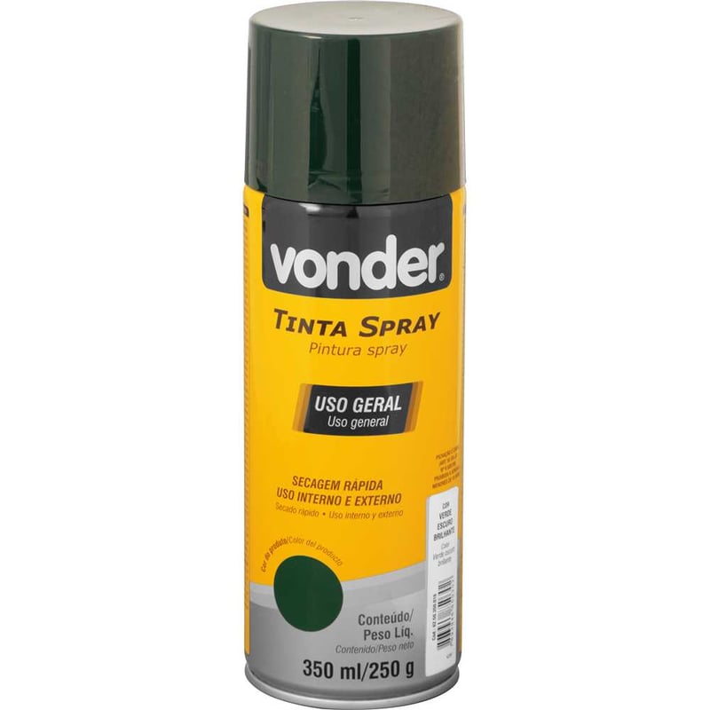 Tinta em spray verde escuro, 350 ml/250 g