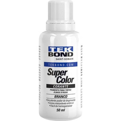 Corante líquido para tinta à base d'água, branco, 50 ml