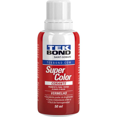 Corante líquido para tinta à base d'água, vermelho, 50 ml