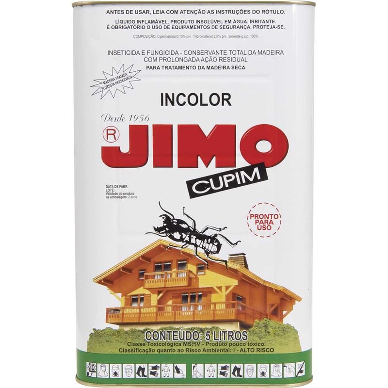 Jimo cupim, incolor, lata 5 litros