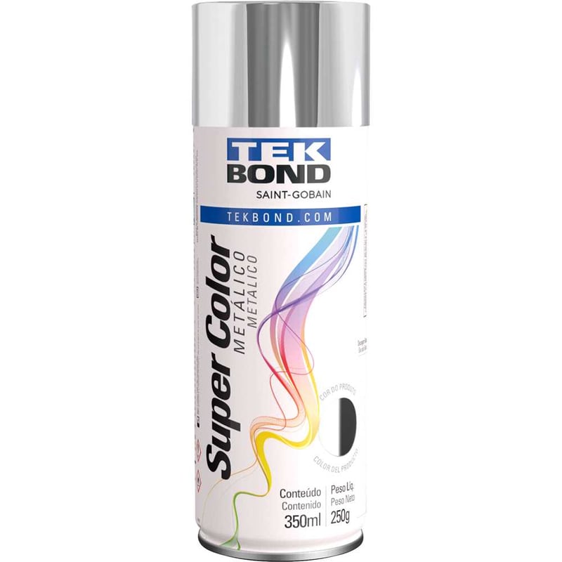Tinta spray cromado metálico, 350 ml