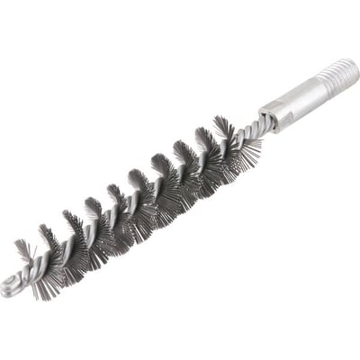 Escova tubular torcida simples de 3/4", rosca de 1/2" UNC