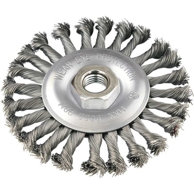 Escova circular 4.1/2" x 1/2", M14, torcida