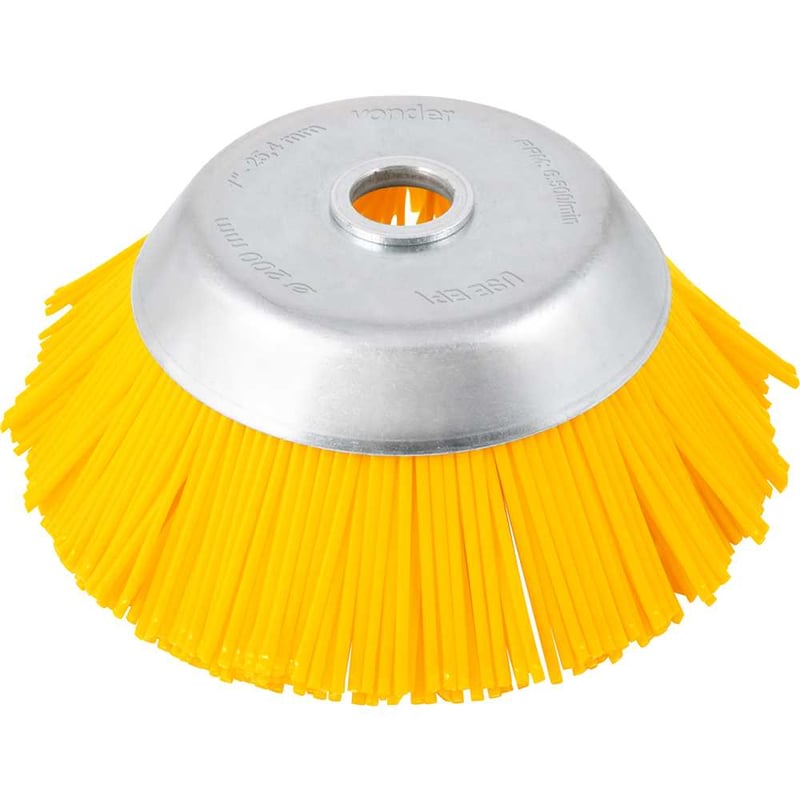 Escova de nylon para roçadeira