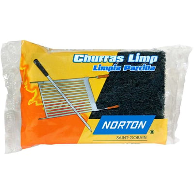 Esponja de limpeza, 87 mm x 125 mm, Churras Limp, 66261184942
