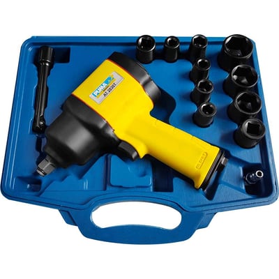 Chave de impacto pneumática, 1/2", ultra leve, 85 kgf.m, com 10 soquetes e maleta, AR2830TK