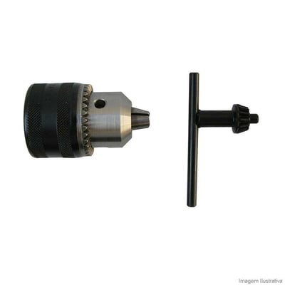 Mandril 13L 1/2x20 leve furado 1,5-13 mm com chave DW21E