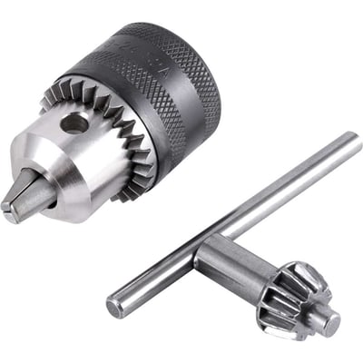Mandril com chave 10L, 1,0 mm - 10,0 mm, 3/8" x 24 fios, leve, 1322220, RÖHM