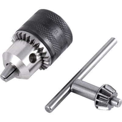Mandril com chave 10L, 1,0 mm - 10,0 mm, 1/2" x 20 fios, leve, 1322221, RÖHM