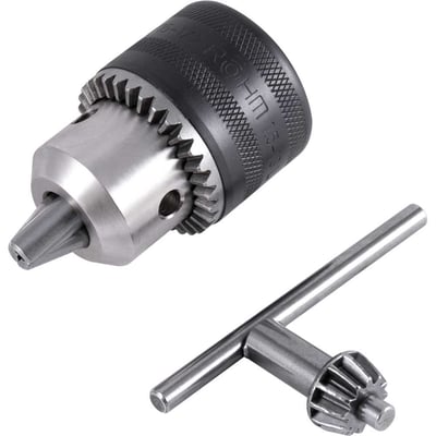 Mandril com chave 13L, 1,5 mm - 13,0 mm, 1/2" x 20 fios, leve, 1322223, RÖHM
