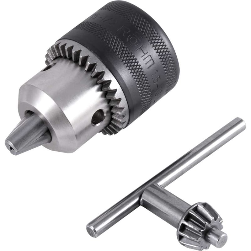 Mandril com chave 13L, 1,5 mm - 13,0 mm, 1/2" x 20 fios, leve, 1322223, RÖHM