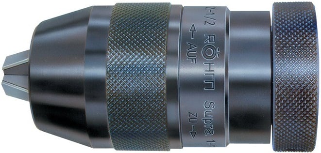 Mandril de aperto rápido, 1,0 mm - 13,0 mm, supra, cone B16, 871047, RÖHM