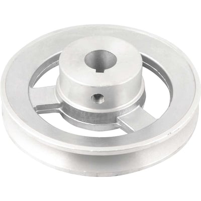Polia de alumínio 1 canal, perfil A, 120 mm com furo de 3/4" - 19,1 mm
