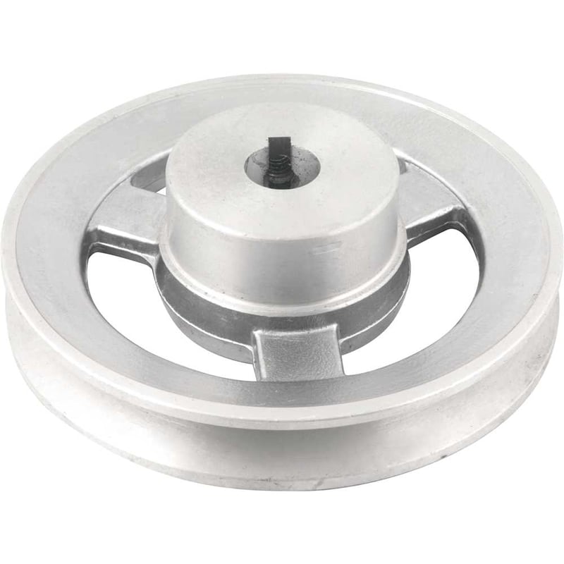 Polia de alumínio 1 canal, perfil A, 120 mm com furo de 5/8" - 15,9 mm