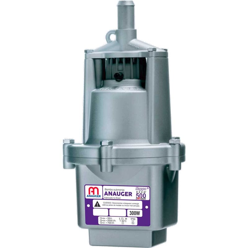 Bomba submersa vibratória, saída 3/4", 300 W, ECCO 500 Extreme, 254 V~, 60515