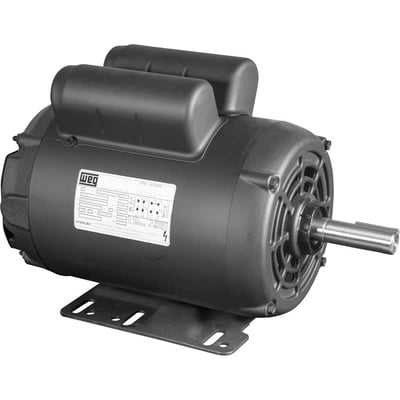 Motor elétrico aberto, 2,00 cv, 4 polos, carcaça N56, monofásico, 127 V~/220 V~, para betoneira de 400 litros