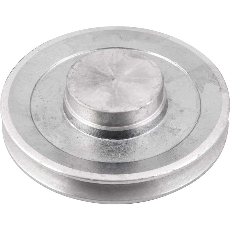 Polia de alumínio 1 canal, perfil A, 140 mm, sem furo