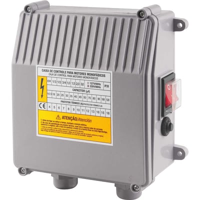 Caixa de comando para bomba tipo caneta de 3", 1,00 hp, 220 V~