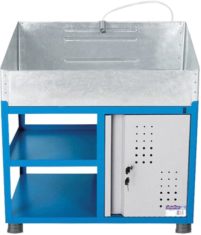 Máquina de lavar peças, 220 V~, reservatório 20 L, com pés niveladores