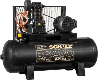 Compressor de ar CSL 30BR/250 L Bravo, 7,5 cv trifásico, 220 V~/380 V~, 922.9274-0 (MTA)