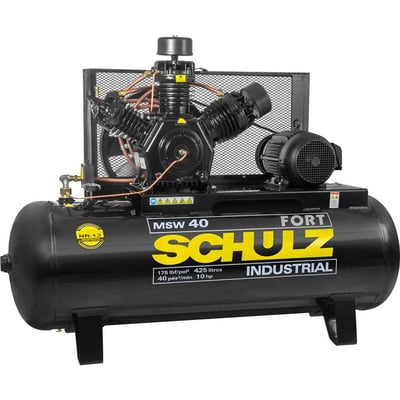 Compressor de ar MSW 40/425 L Fort MTA, 10 cv trifásico, 220 V ~/380 V~, 923.9346-0 (MTA)