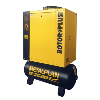 Compressor rotativo de parafuso 36,5 pcm, 10 hp, 131 lbf/pol², 220 V~ trifásico, ROTORPLUS0103AB