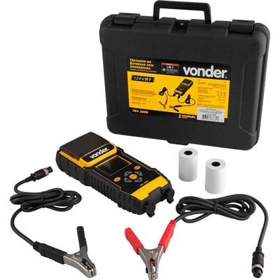 Testador de baterias com impressora