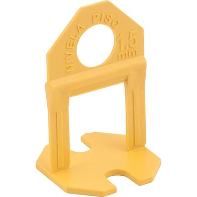 Espaçador e nivelador para piso, 1,5 mm, amarelo