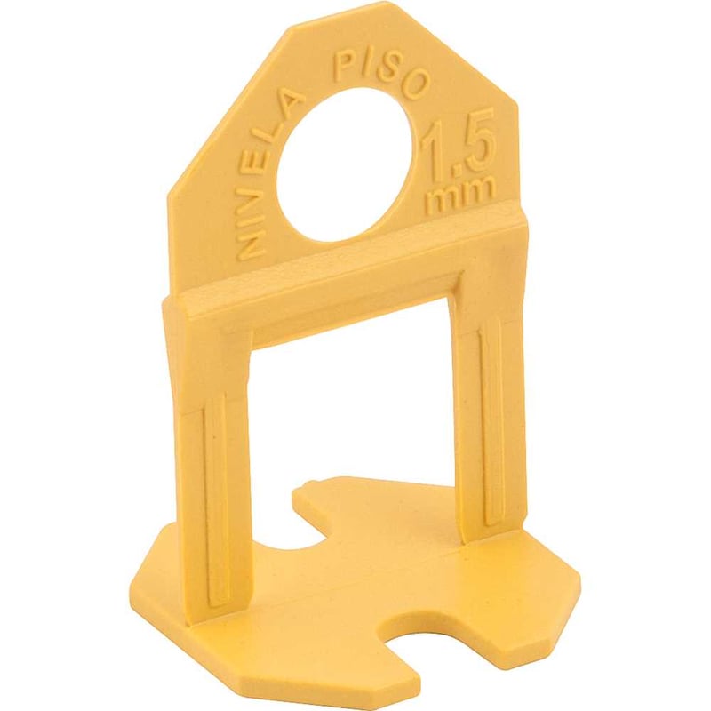 Espaçador e nivelador para piso, 1,5 mm, amarelo