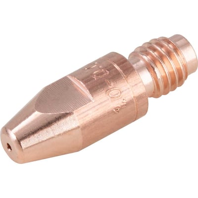 Bico de contato 1 mm x 30 mm, em cobre, cromo e zircônio, para Tocha TMV 250/300/400
