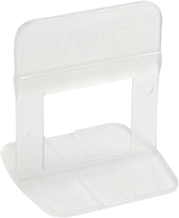 Espaçador nivelador para pisos cerâmicos e porcelanatos, 3,0 mm, transparente, pacote com 50 peças