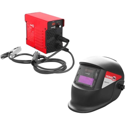 Inversor para solda com eletrodo revestido, 120 A, bivolt, IM 120, com máscara de escurecimento automático tonalidade 11