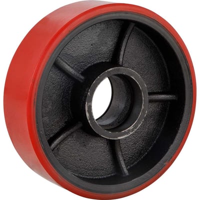 Roda dianteira, 160 mm x 50 mm, em poliuretano