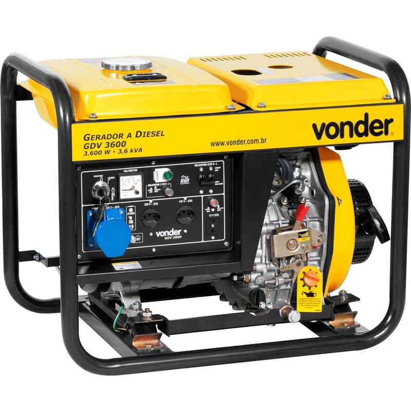Gerador a diesel 3.600 W, 110 V~/220 V~