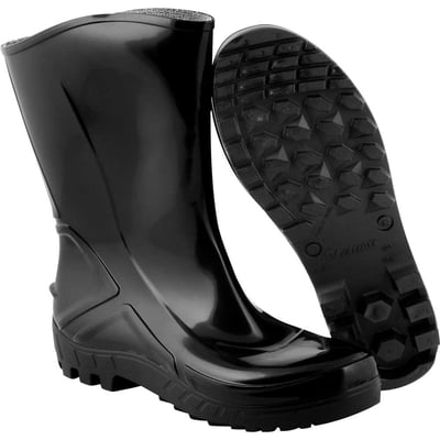 Bota de PVC preta, com forro, cano médio, 36, Vulcaflex