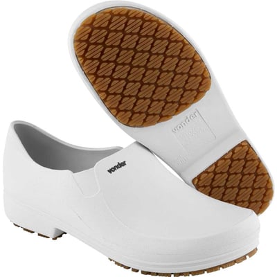 Sapato ocupacional classic, com salto, branco, n° 43