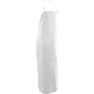 Avental de PVC branco com forro 1,20 m x 0,70 m
