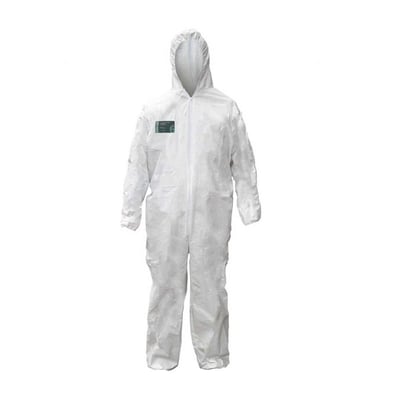 Macacão proteção com capuz, STEELGEN, tamanho XXXG branco