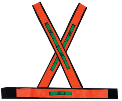 Colete sinal. TIPO "X", laranja com refletivo, noturno