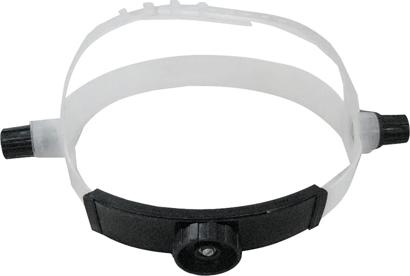 Suspensão com catraca para máscara de solda