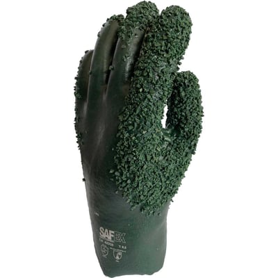 Luva de PVC com palma granulada, 26 cm