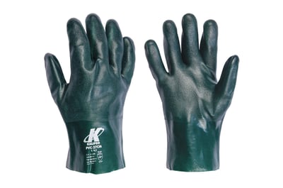 Luva pvc c/ forro palma aspera 9.1/2 x 27cm