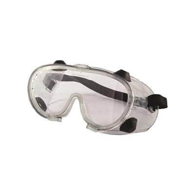 Oculos panorâmico incolor, ampla visão, RA, com válvula para ventilação, 01.10.1.1